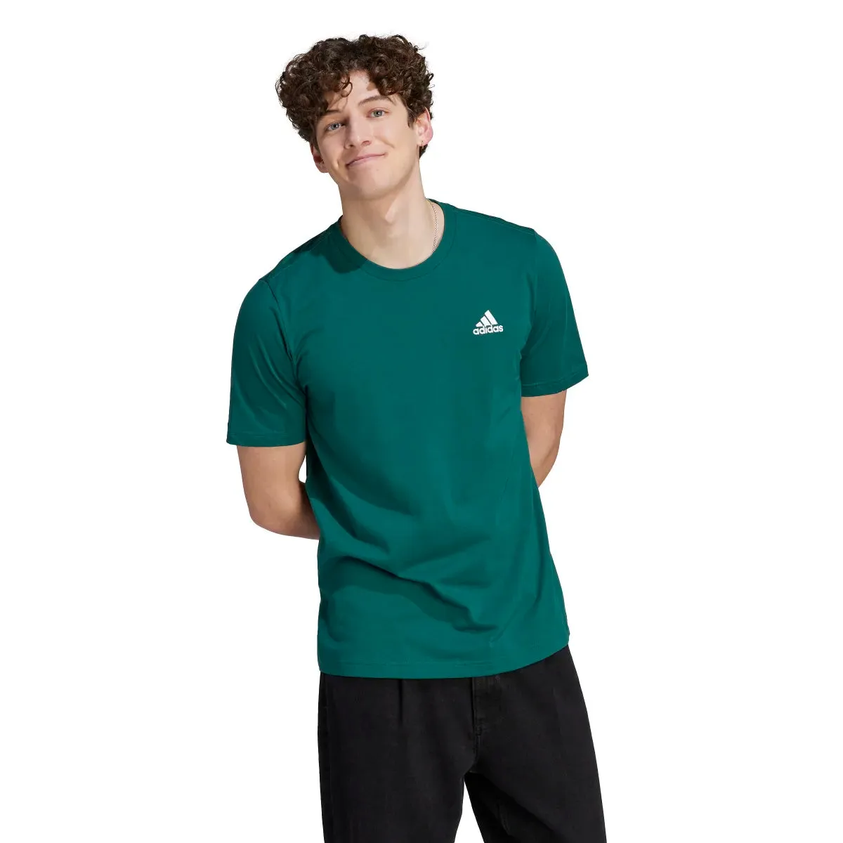 adidas Men's Essentials Single Jersey Embroidered Small Logo Tee