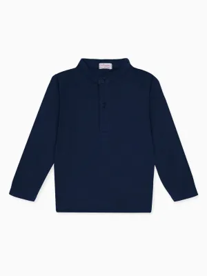 alcomo long sleeve polo shirt