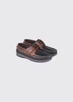 Atlantic Boat Shoe - Navy/Brown