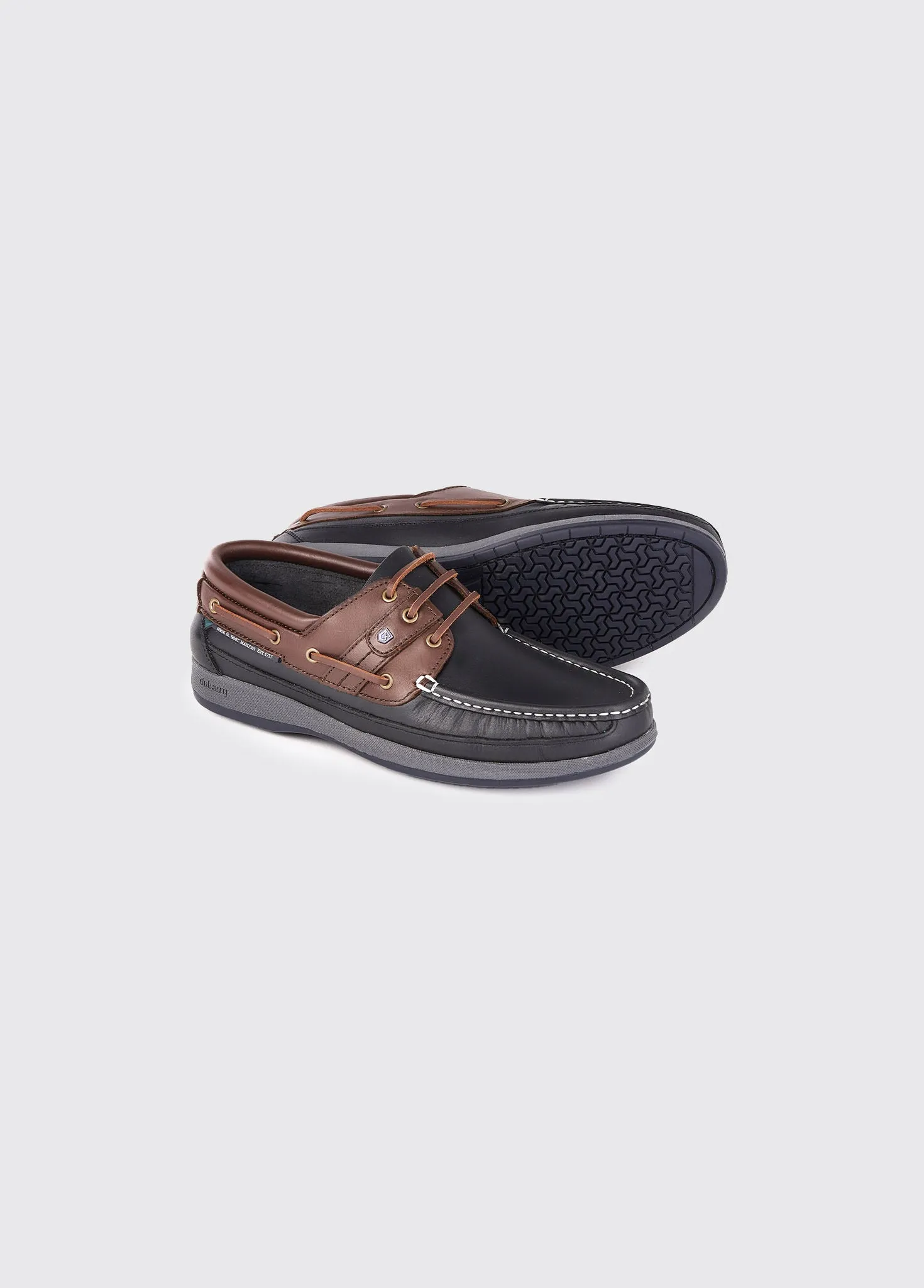 Atlantic Boat Shoe - Navy/Brown