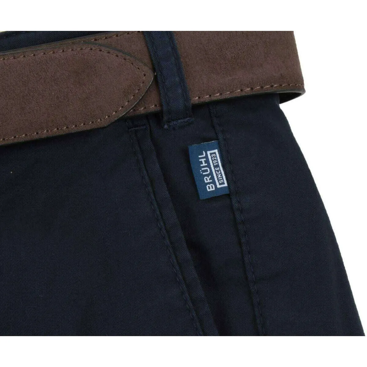 BRUHL Parma B Mover High Stretch Chinos - Marine Navy