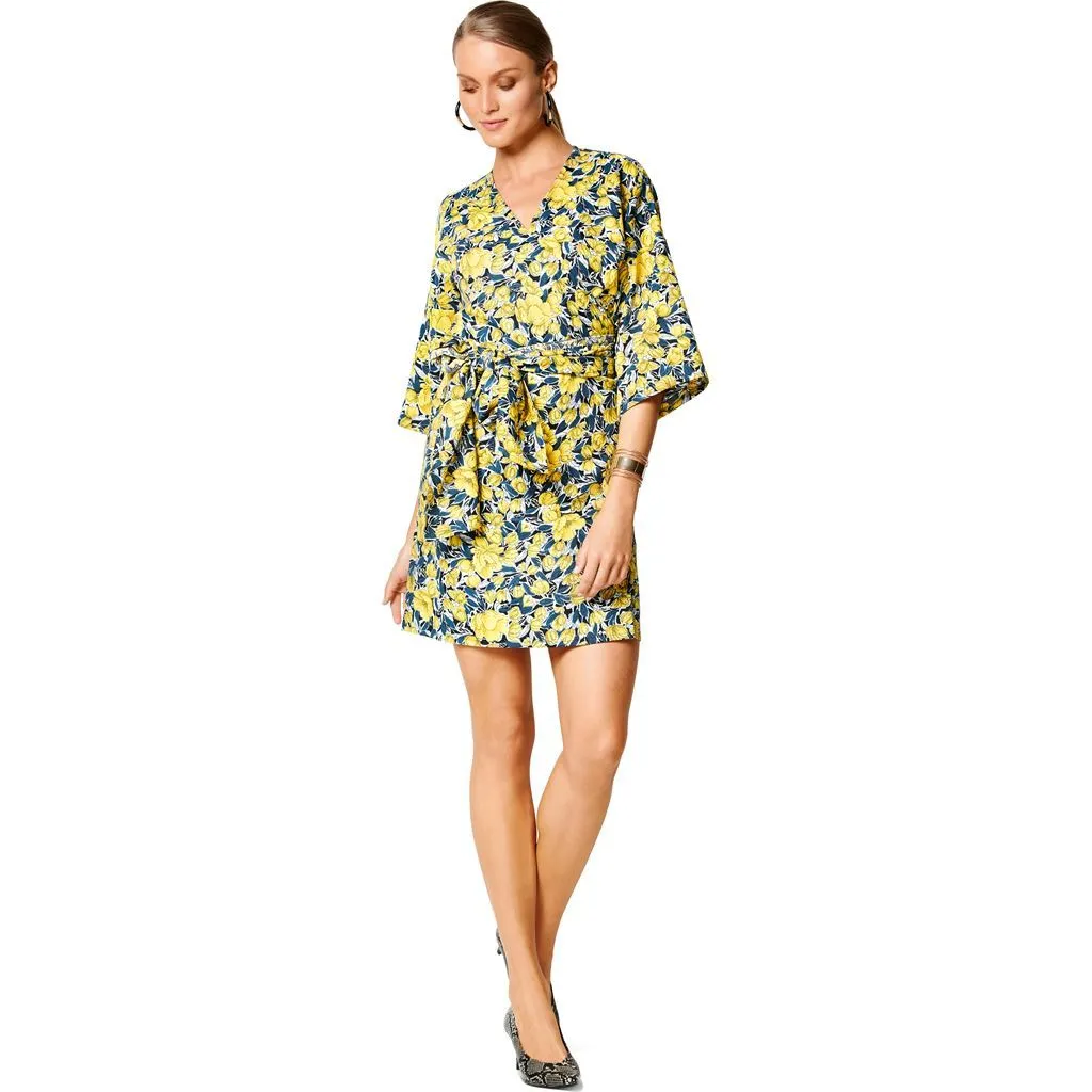 Burda Style Pattern 6207 Misses' Wrap Dress with Tie Bands - Hem and Neckline Flounces