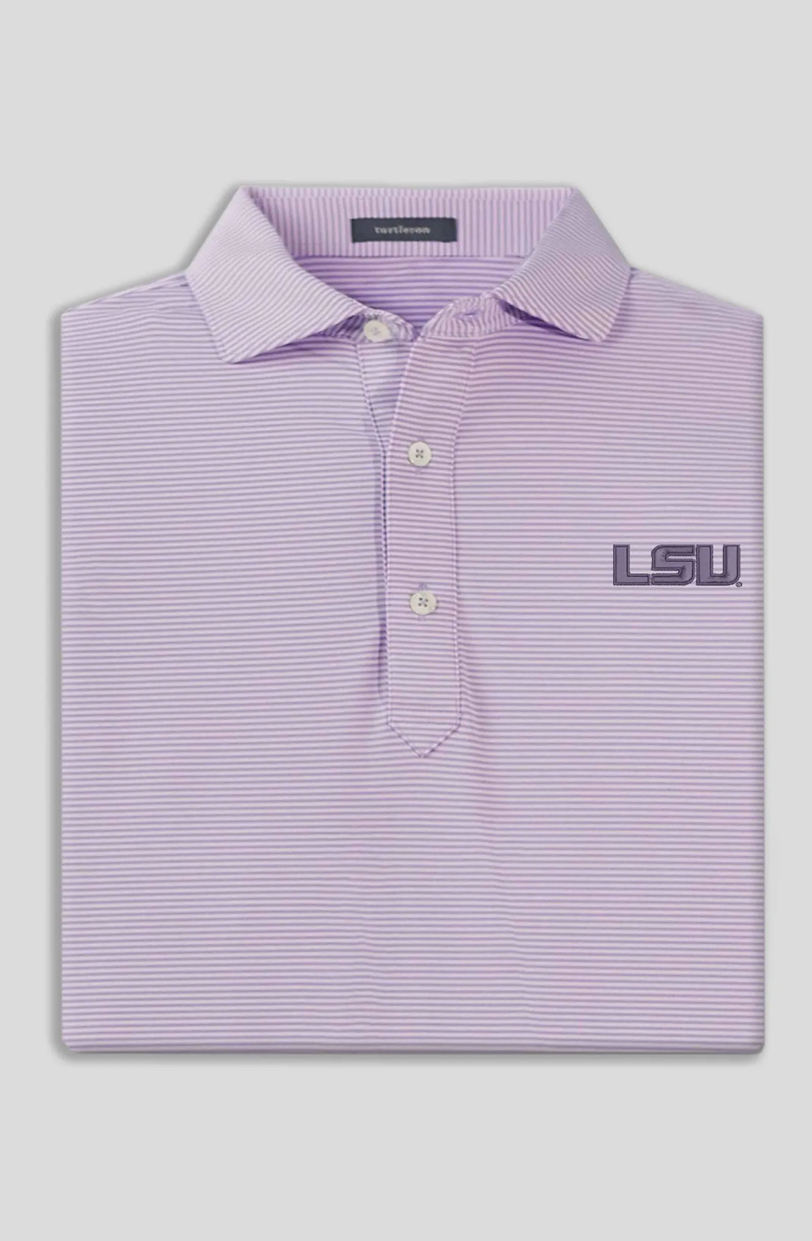 Carter Stripe Performance Polo - Louisiana State University