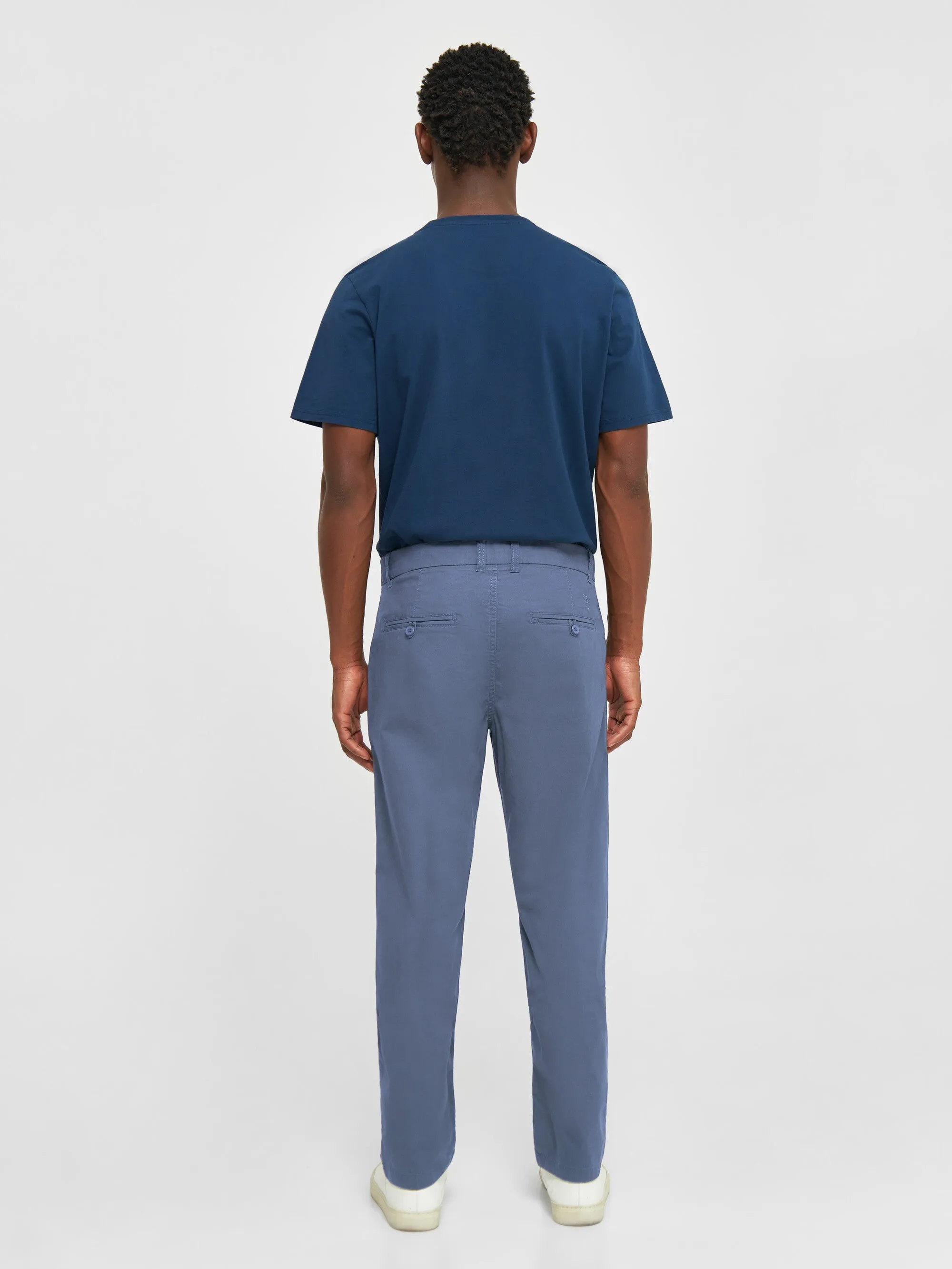 CHUCK regular chino poplin pant - Vintage Indigo