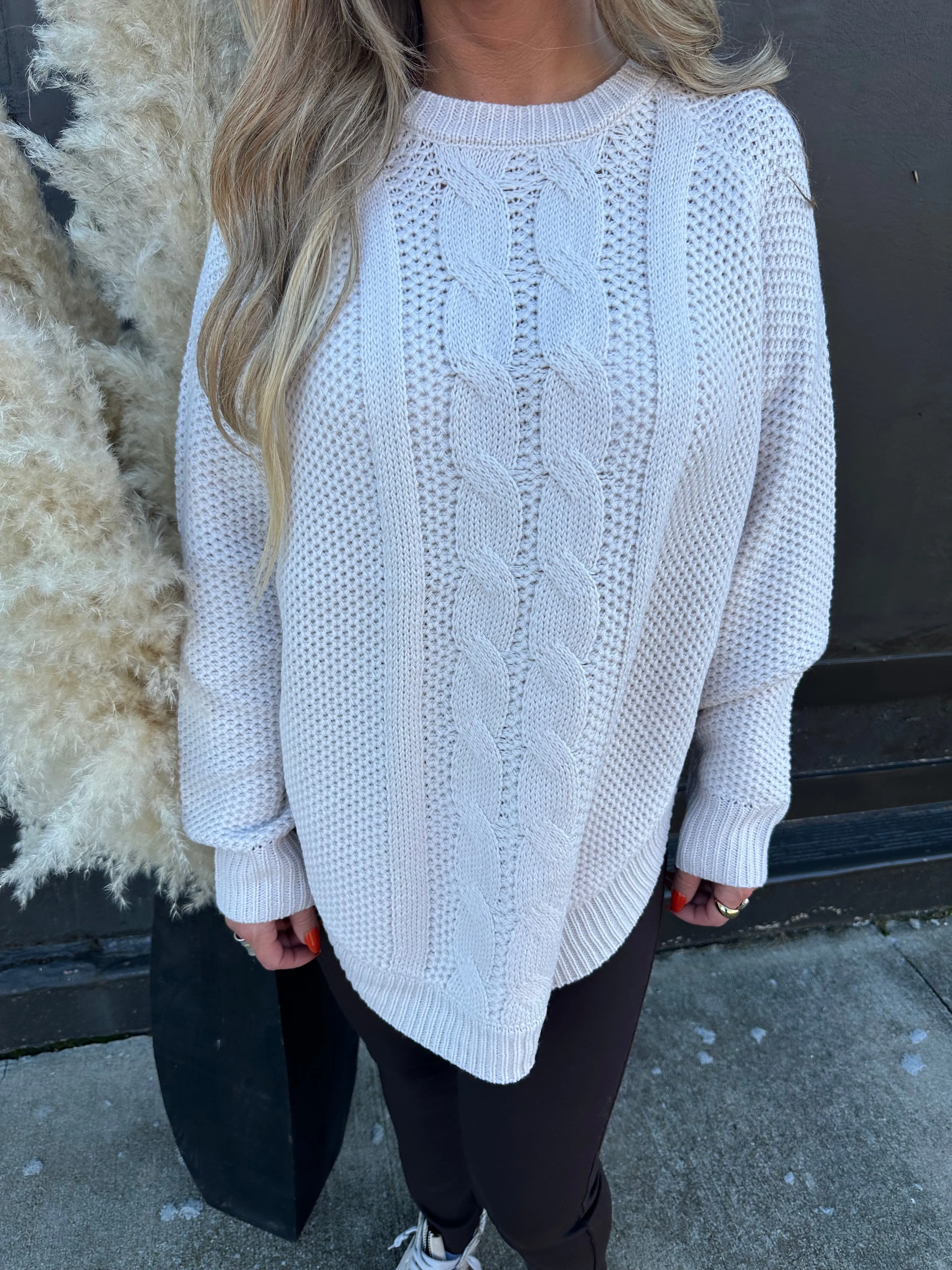 Chunky Knit Sweater Natural