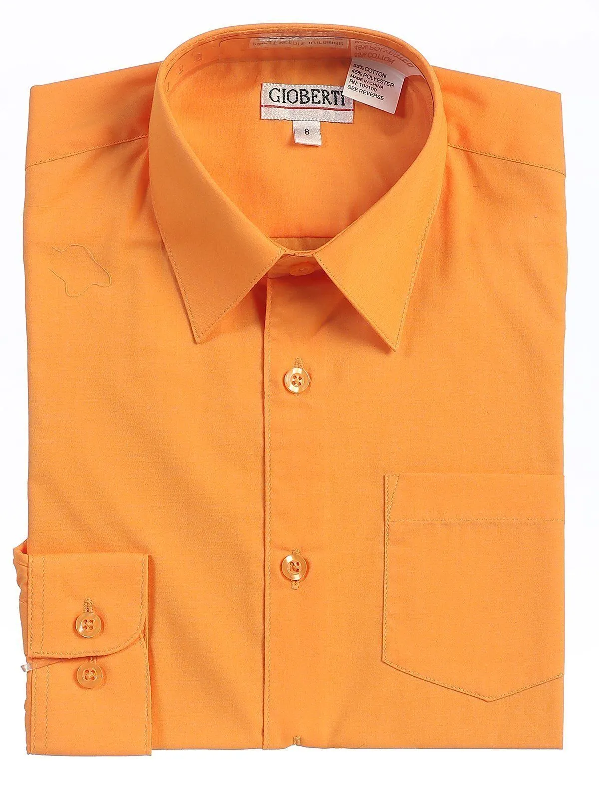 Classic Lite Orange Boys Dress Shirt