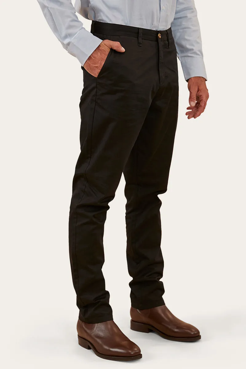 Collins Mens Regular Fit Chino Pant - Black