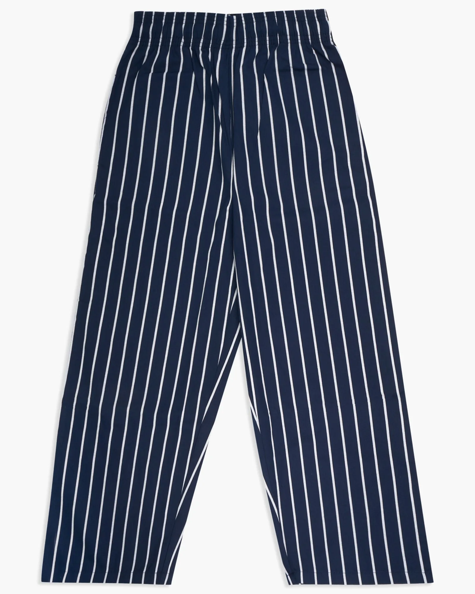 Cookman Wide Chef Pants - Stripe Navy