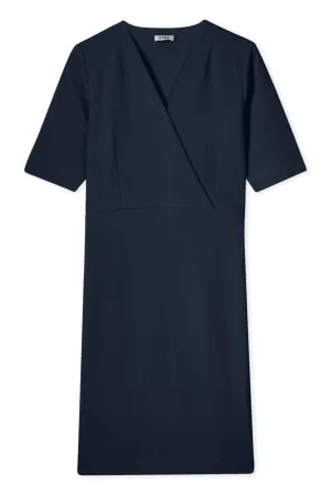 Daniela Wrap Look Dress - Blue Iris