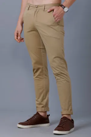 DARK CREAM - 2 way stretch - COTTON PANT