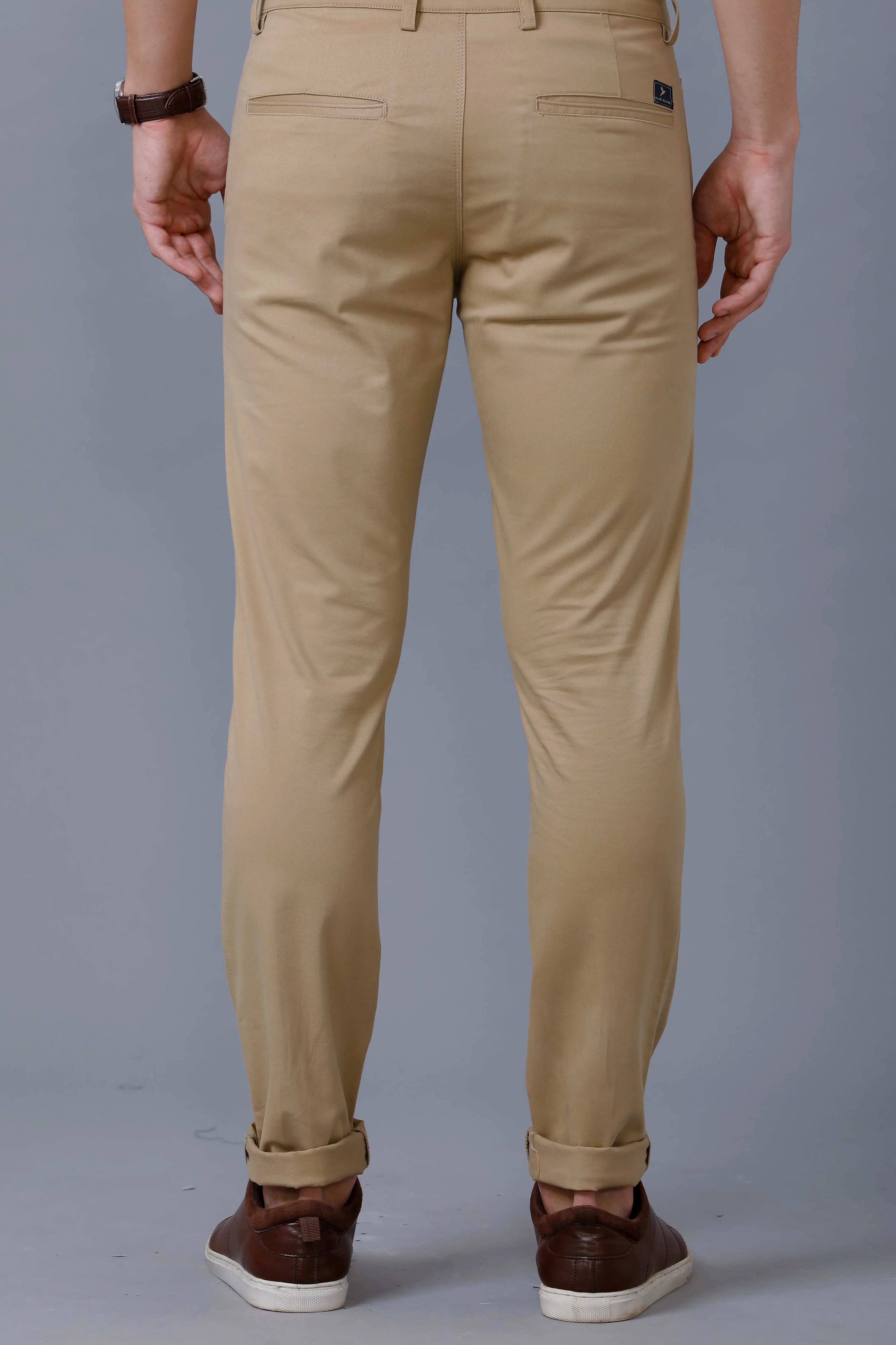 DARK CREAM - 2 way stretch - COTTON PANT