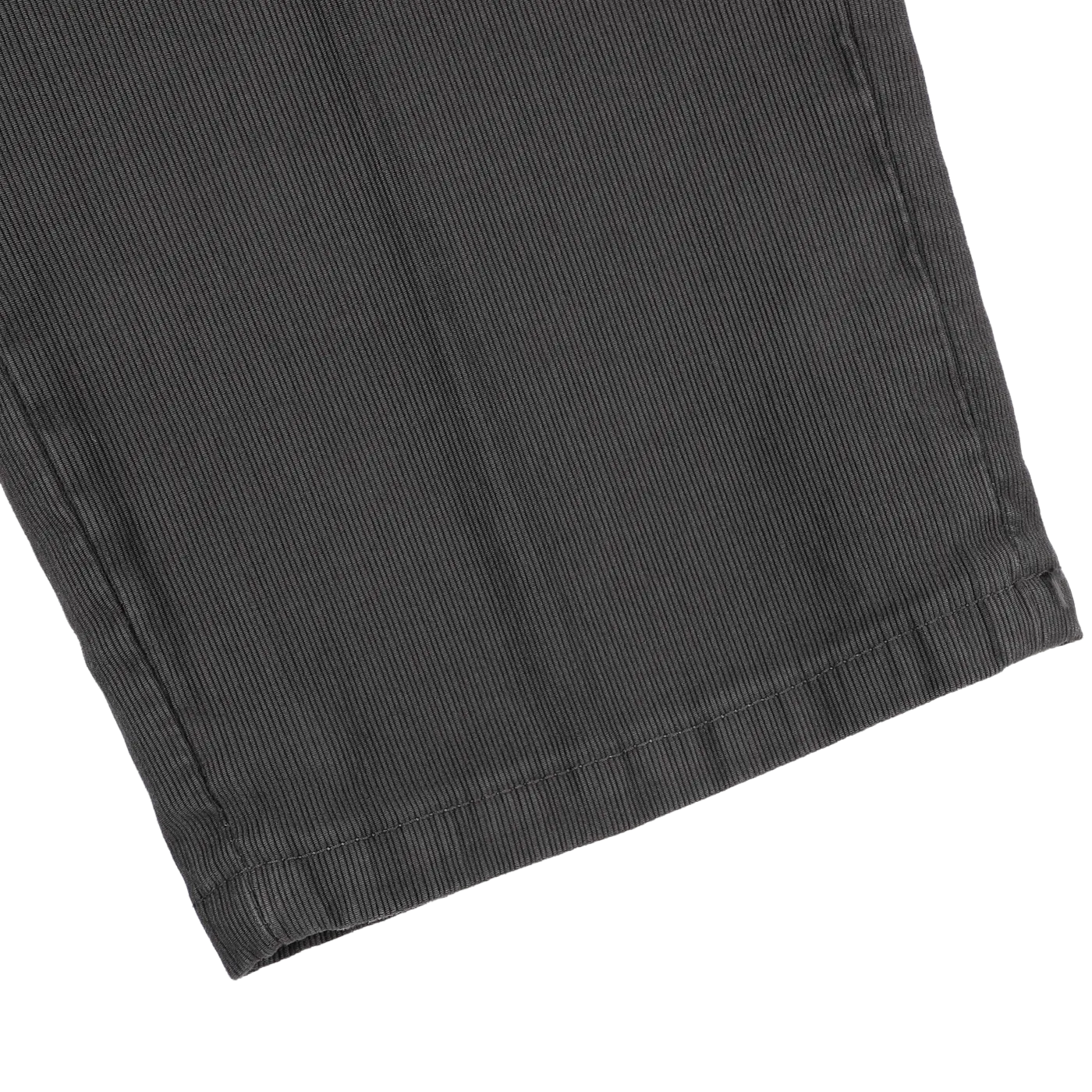 Dark Grey Cotton Twill BG21 Pleated Trousers