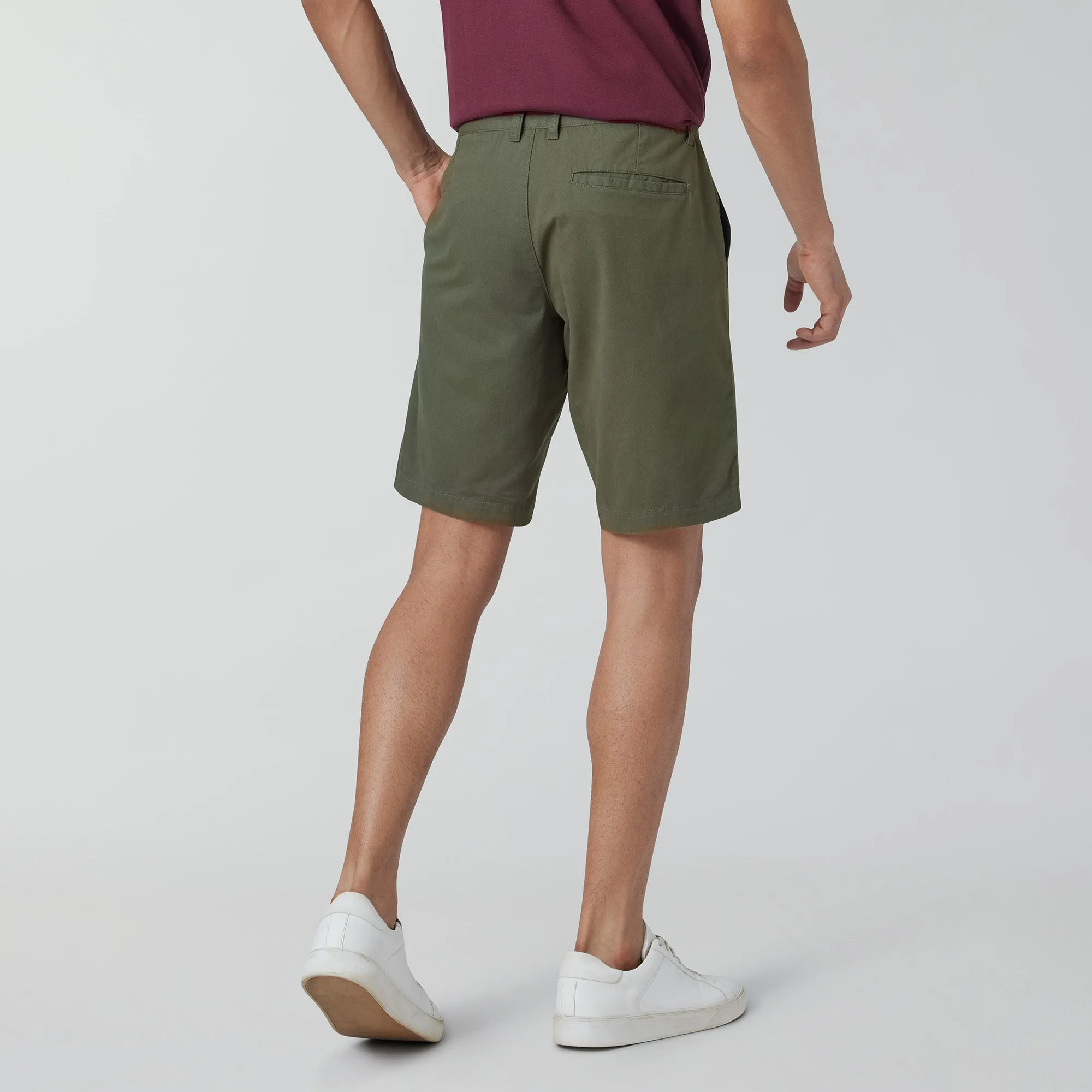 Element Cotton Chinos Shorts For Men Olive Green