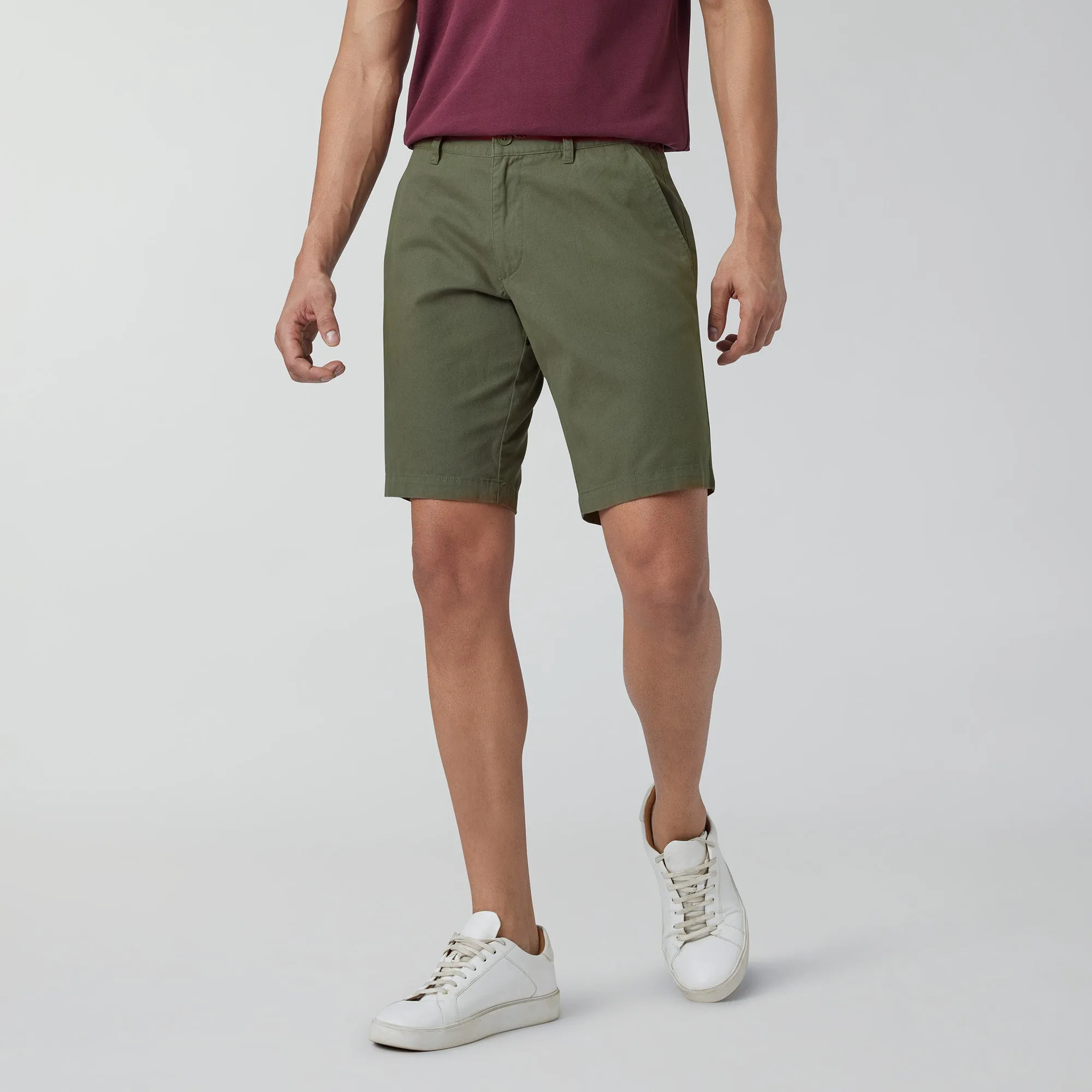 Element Cotton Chinos Shorts For Men Olive Green