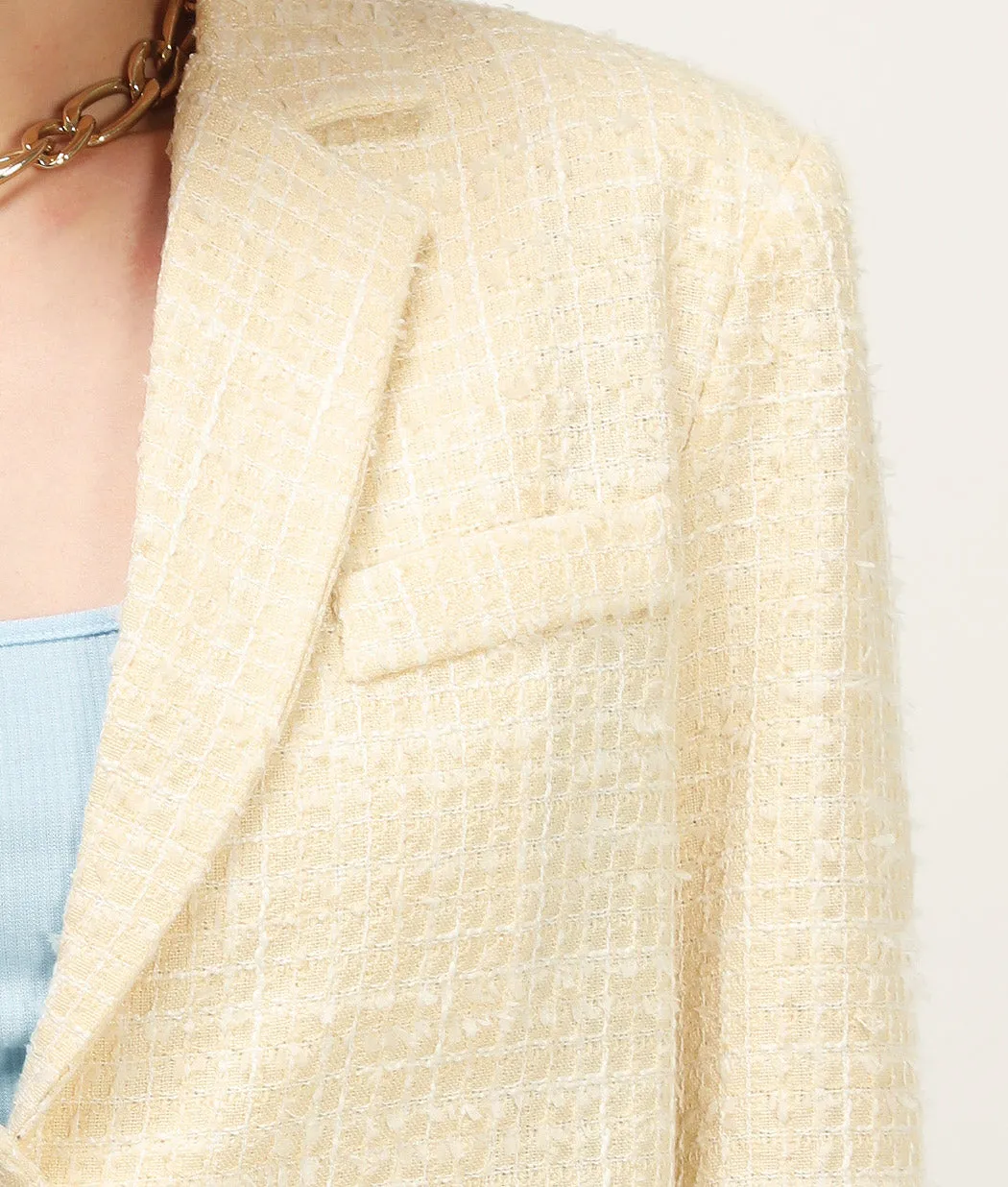 Ella Tweed Cropped Jacket