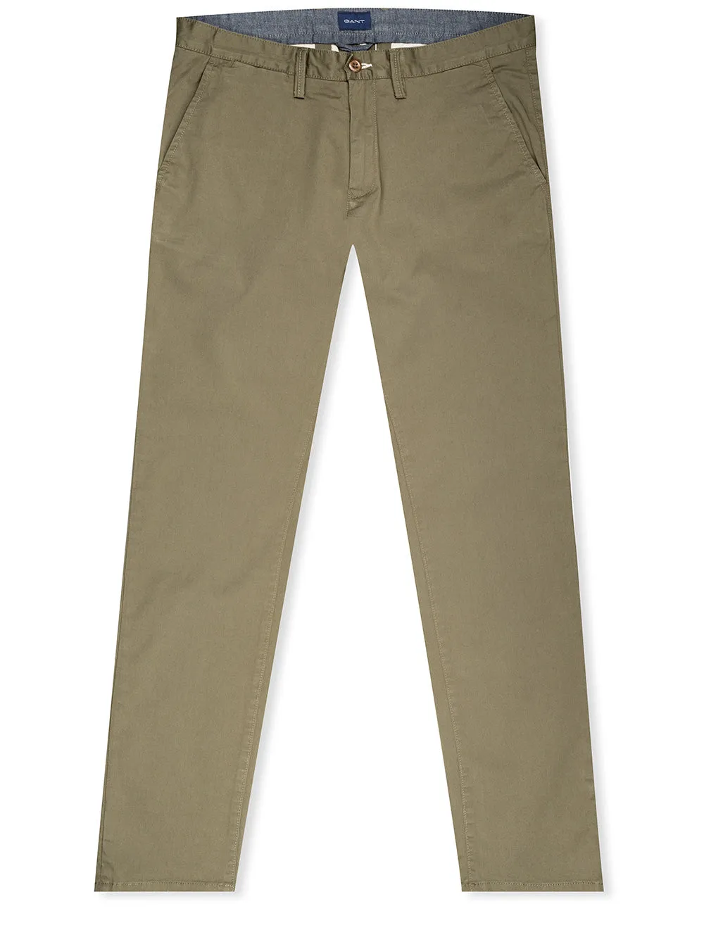 Hallden Slim Fit Twill Chinos Racing Green