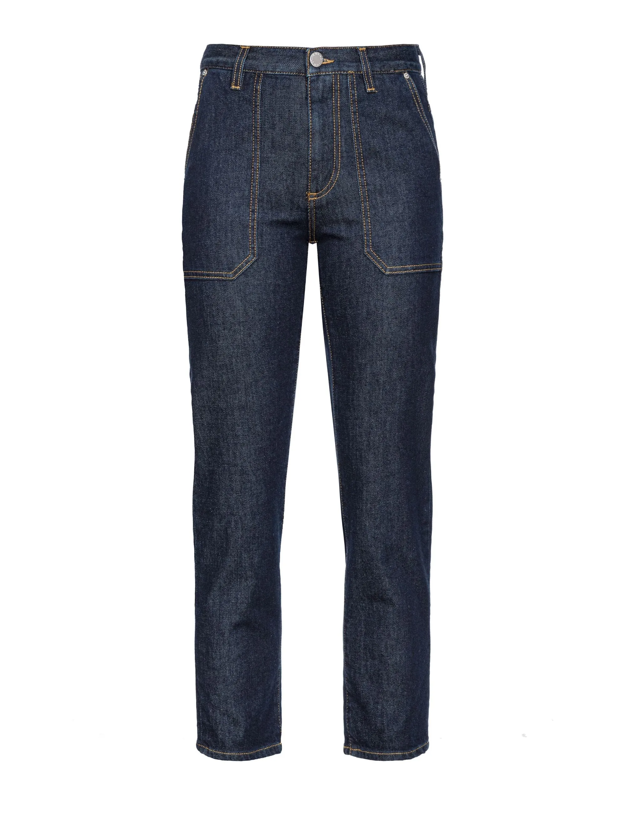 Jeans Chino in Denim Scuro Blu