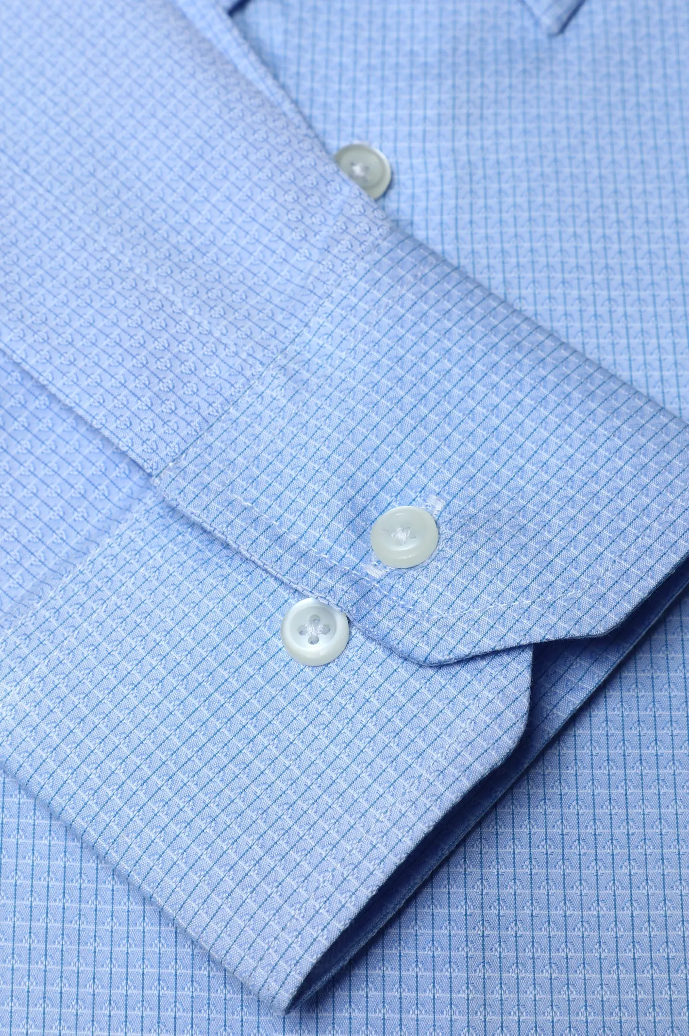 Light Blue Self Formal Milano Shirt