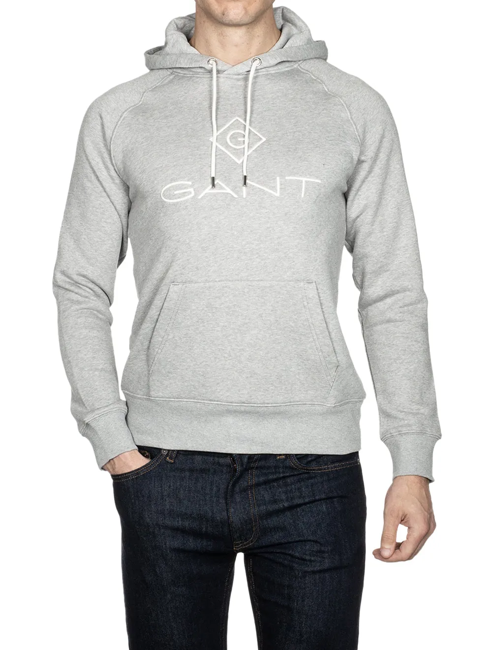 Lock Up Hoodie Grey Melange