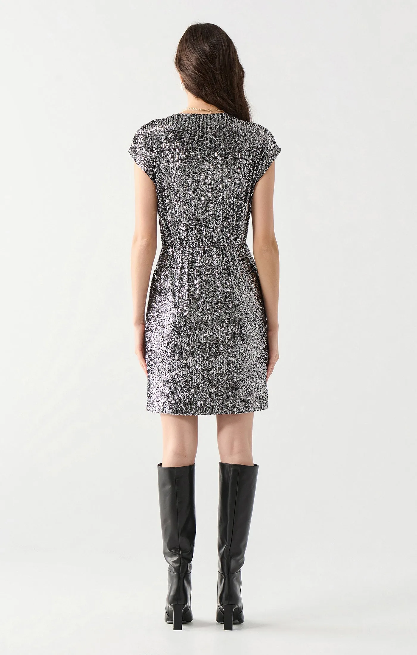 Lola Wrap Sequin Dress