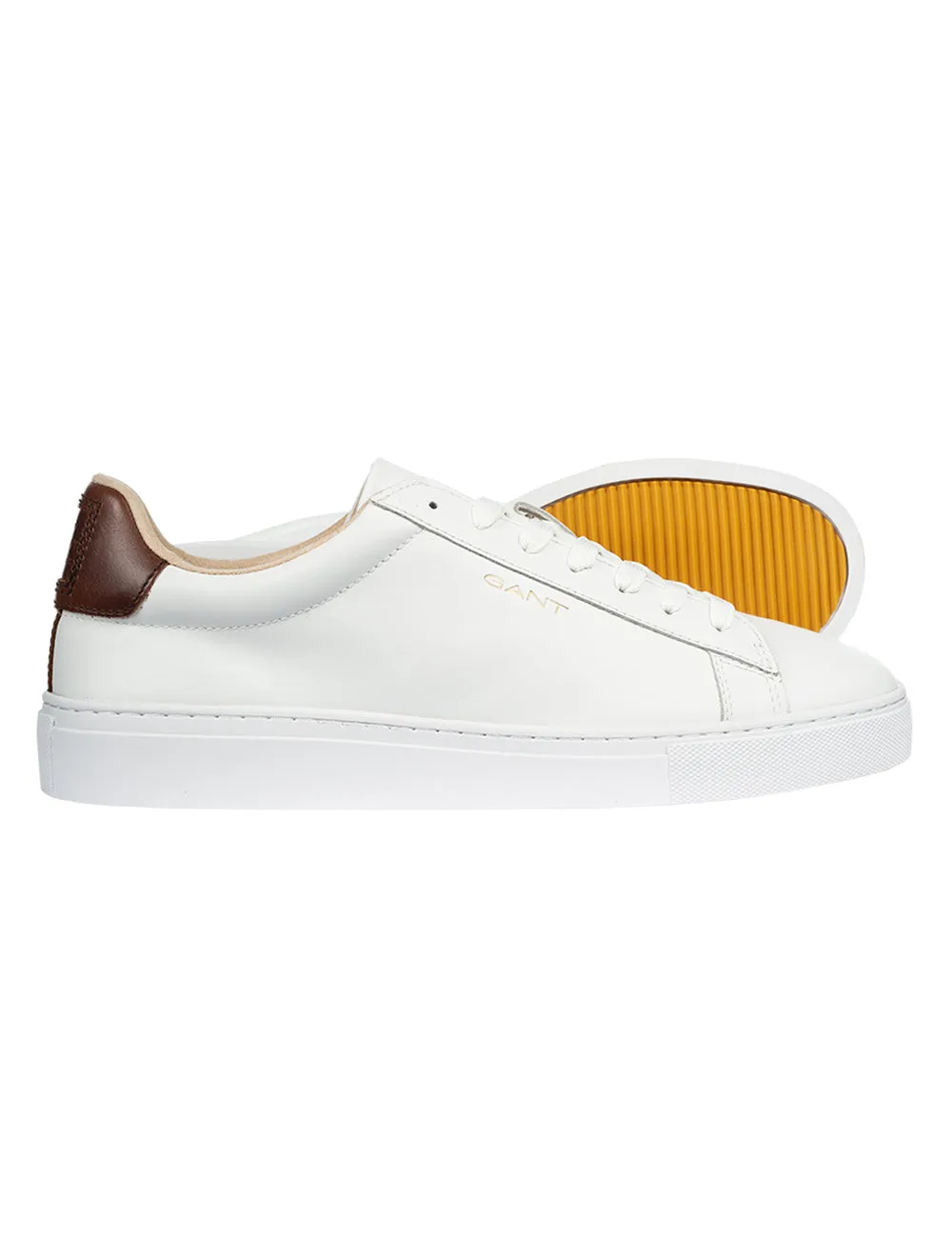 Mc Julien Leather Sneakers White Cognac