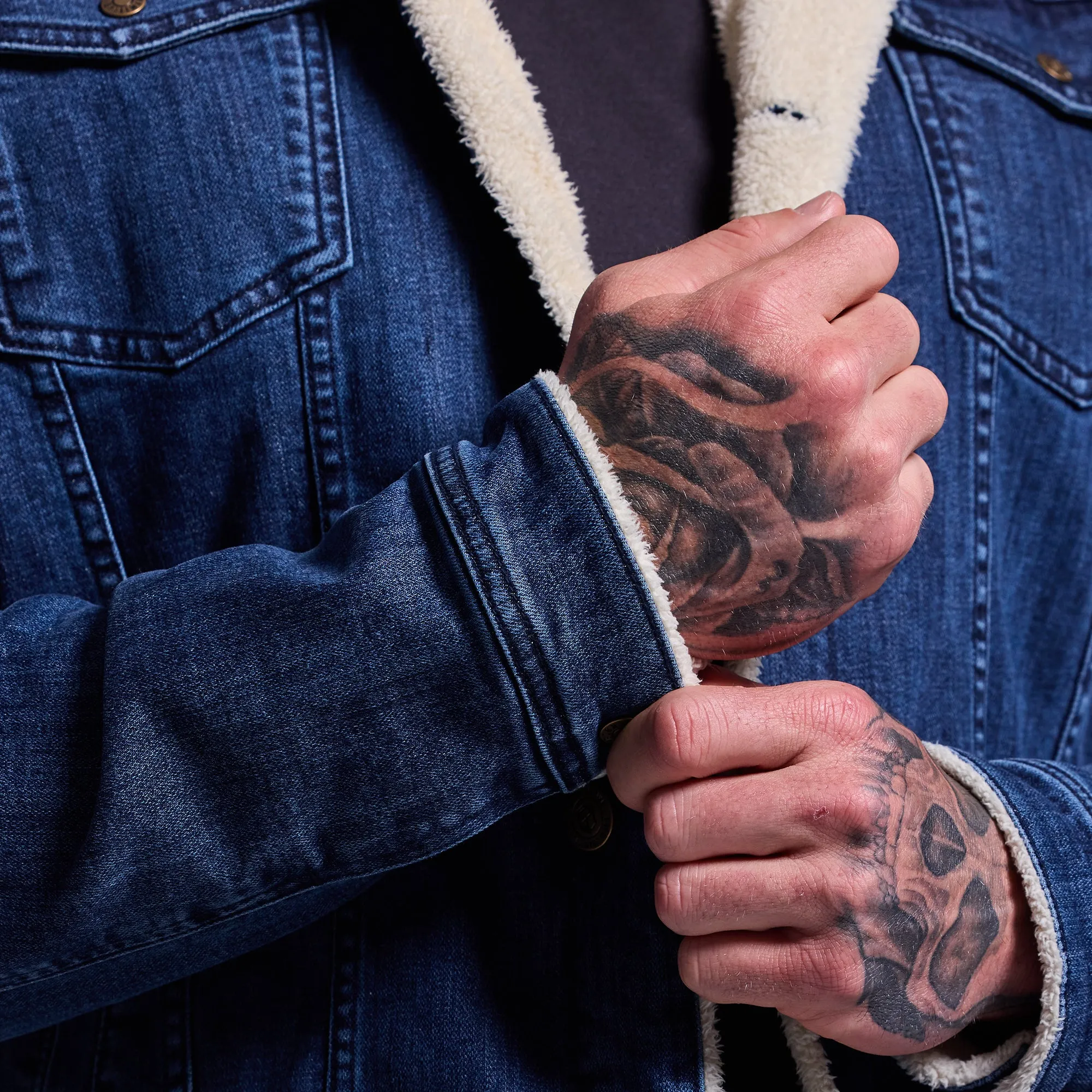 Men's FLEX Stretchy Pioneer Jacket 2.0 (Vintage Dark Wash)