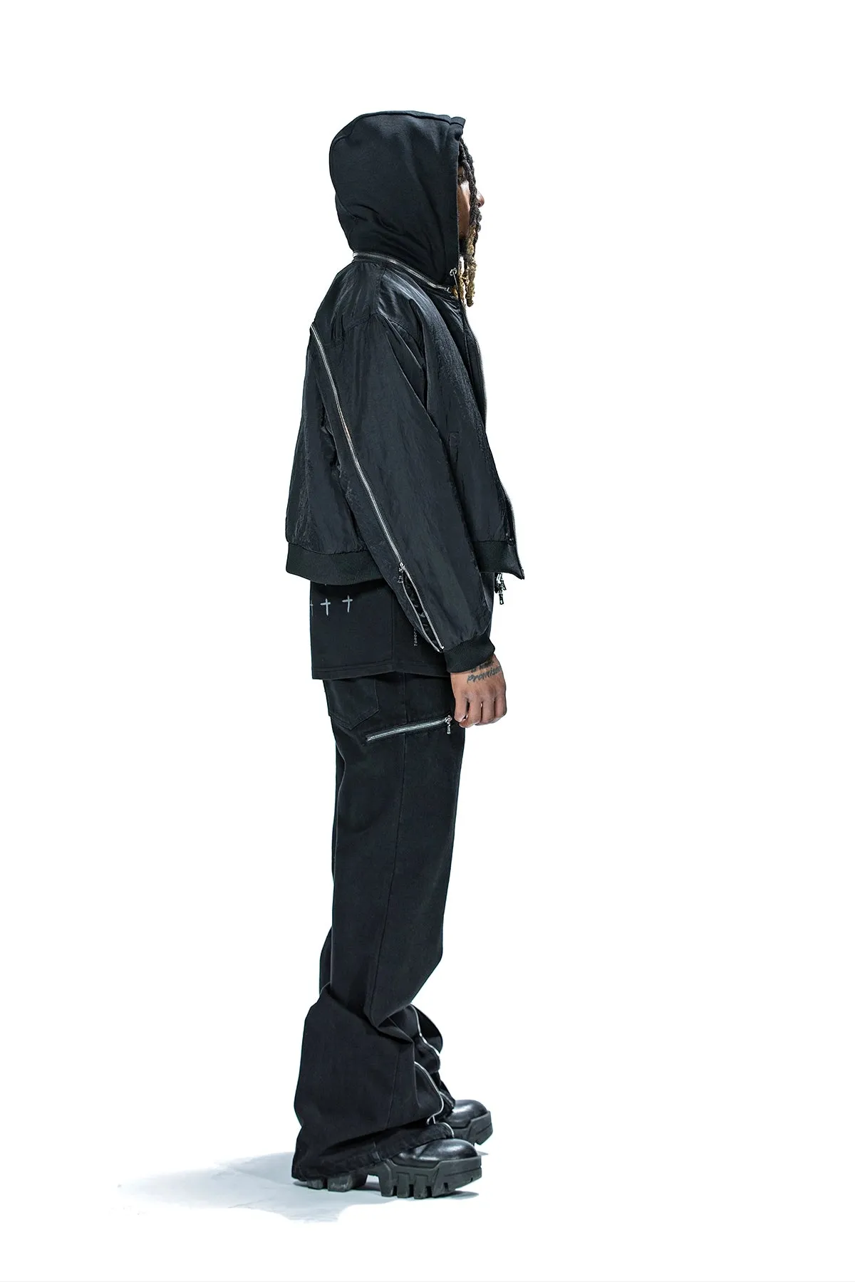 MICKIE JACKET | BLACK ZIPPERS