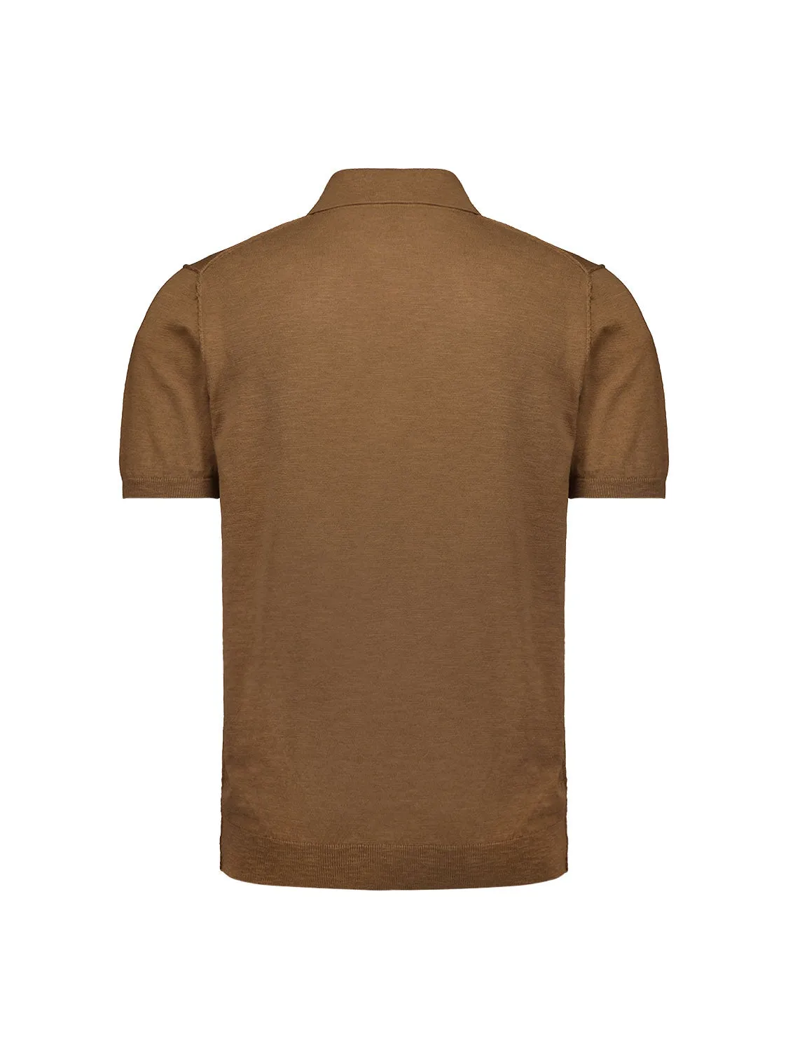 Modern Zip-Collar Polo – Timeless Style | Brown