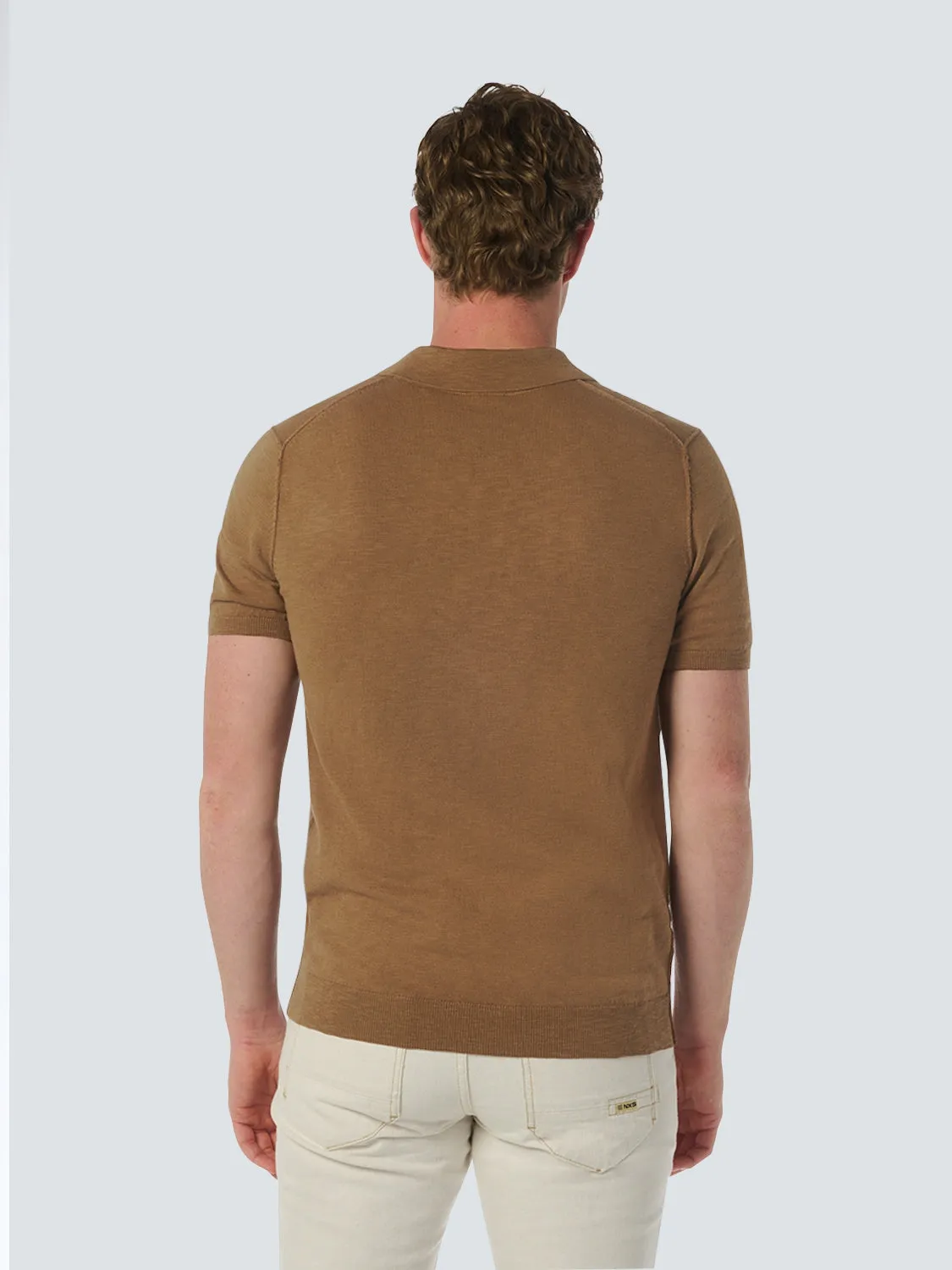 Modern Zip-Collar Polo – Timeless Style | Brown