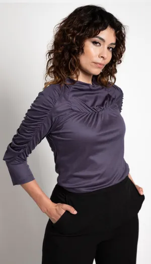 Mon Cherie Top/ Blue-Gray