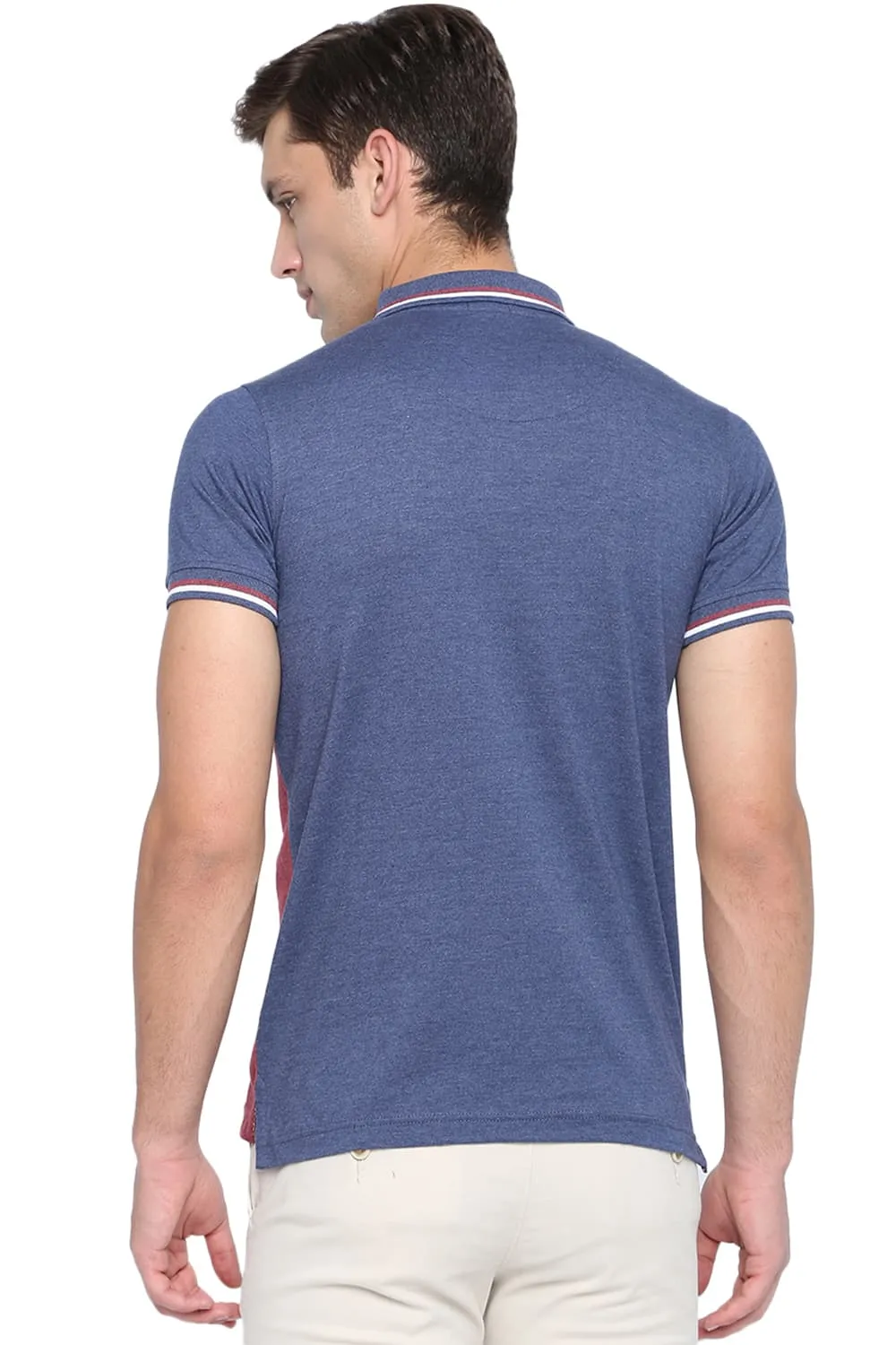 Muscle Fit Heather Polo T Shirt