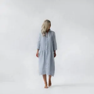 Oversized linen dress Light Blue by Seaside Tones