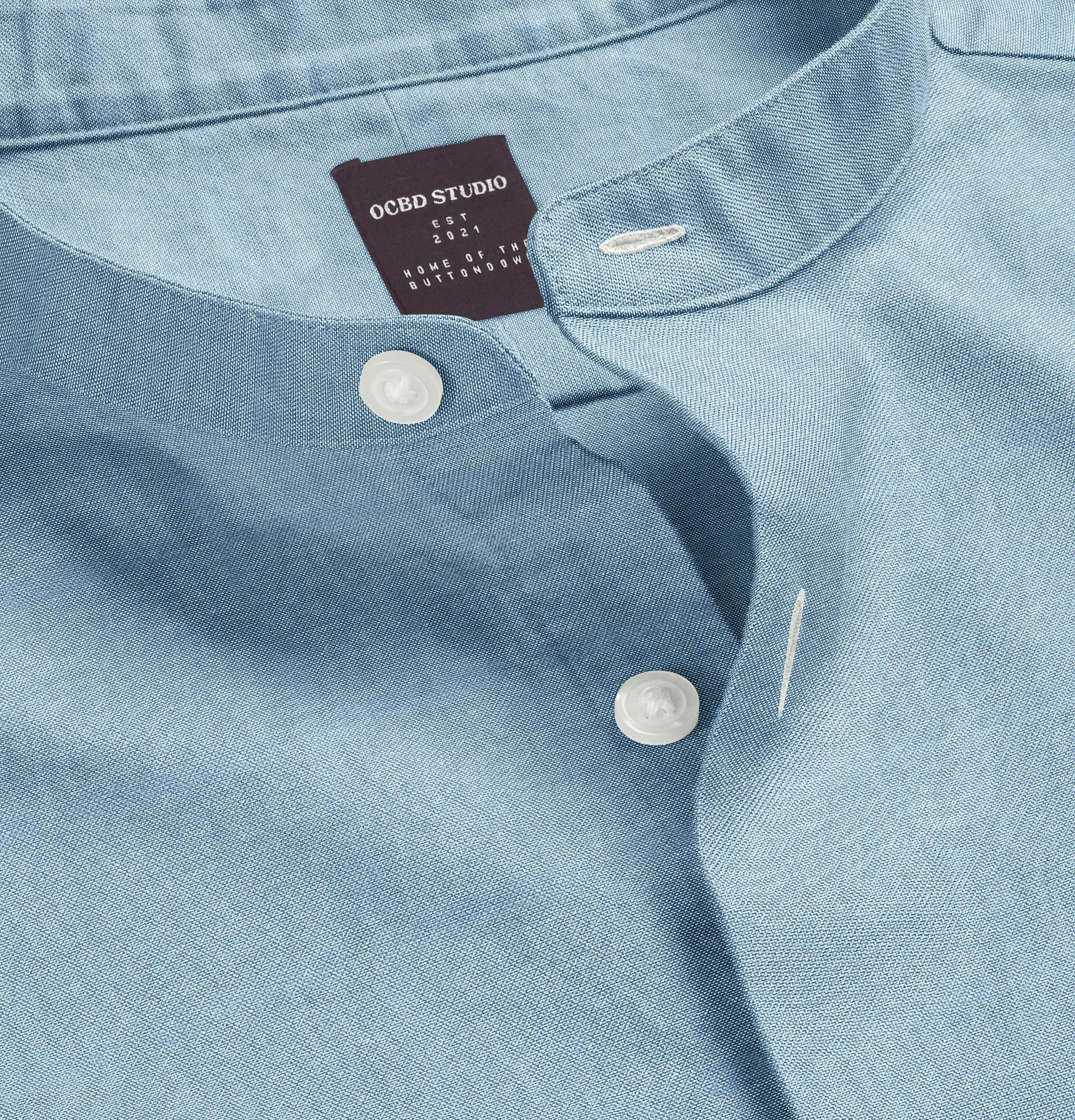 Oxford - Band Collar - Sky Blue