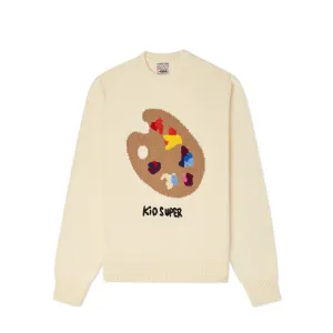 Paint Palette Knit Sweater [Natural]