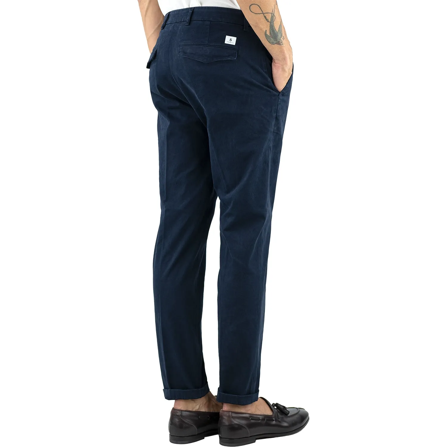 Pantalone DEPARTMENT 5 Prince in Cotone Stretch Blu Navy