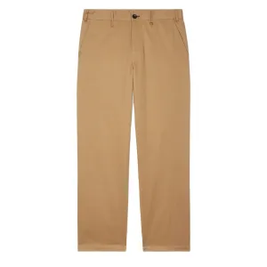 Paul Smith Relaxed-Fit Tan Stretch-Cotton Sateen Trousers Tan