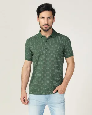 Polo Forest Green Printed T-Shirt - Pisces