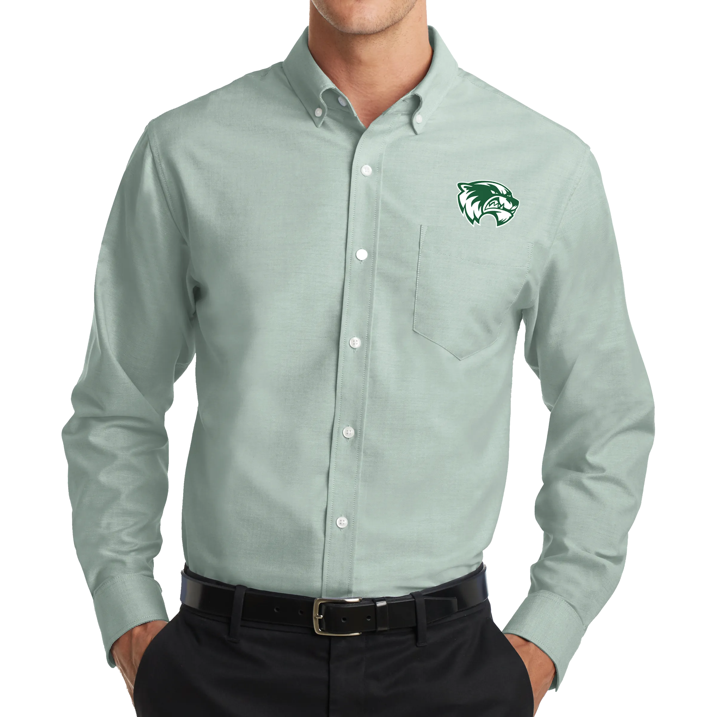 Port Authority SuperPro Oxford Shirt- Mascot 2 Tone