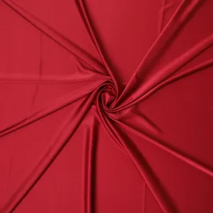 Premium Japanese Crepe Satin Fabric in Vibrant Red - 140cm Width - Luxurious Texture -D18263