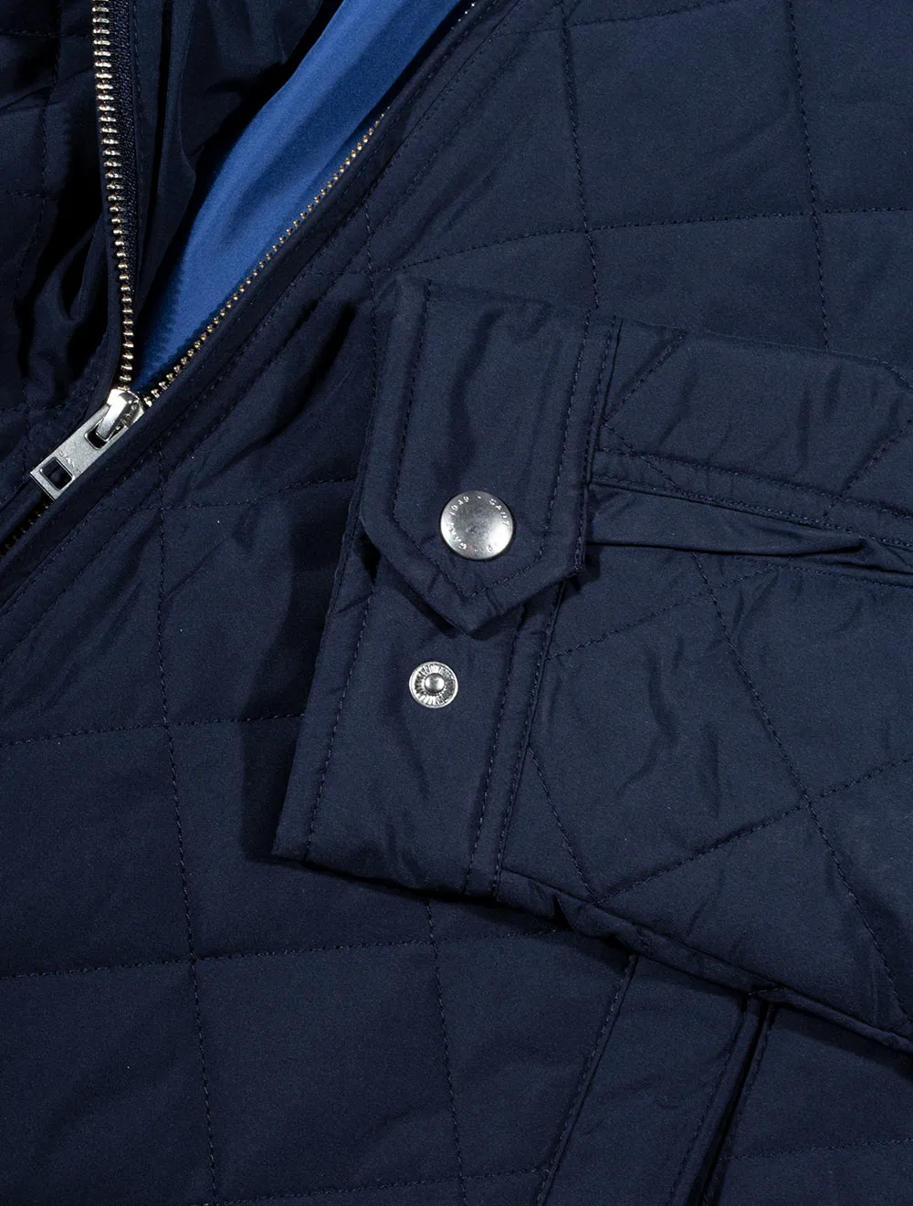 Quilted Windcheater Evening Blue