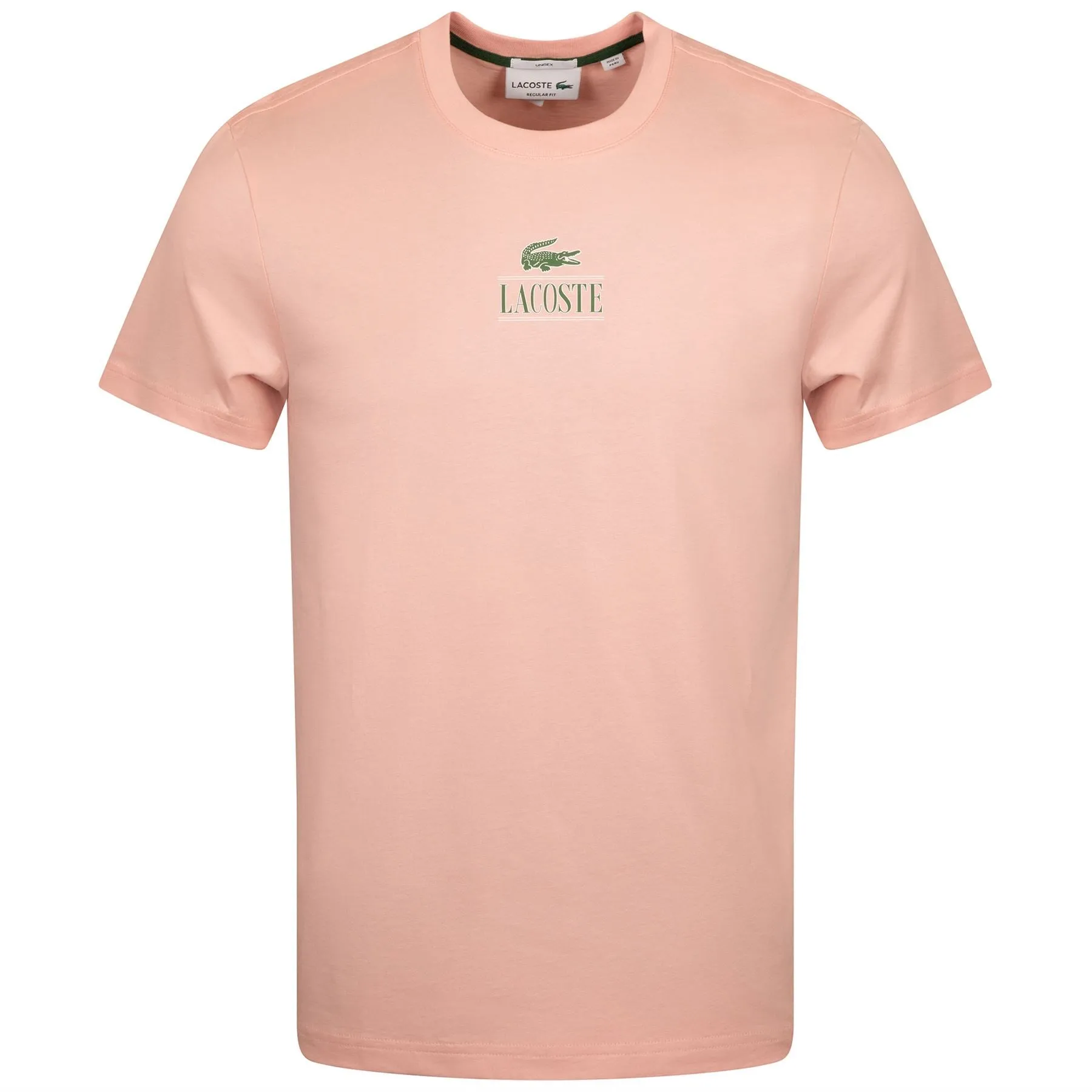 Regular Fit Cotton Jersey Branded T-Shirt Waterlily Pink - SS24