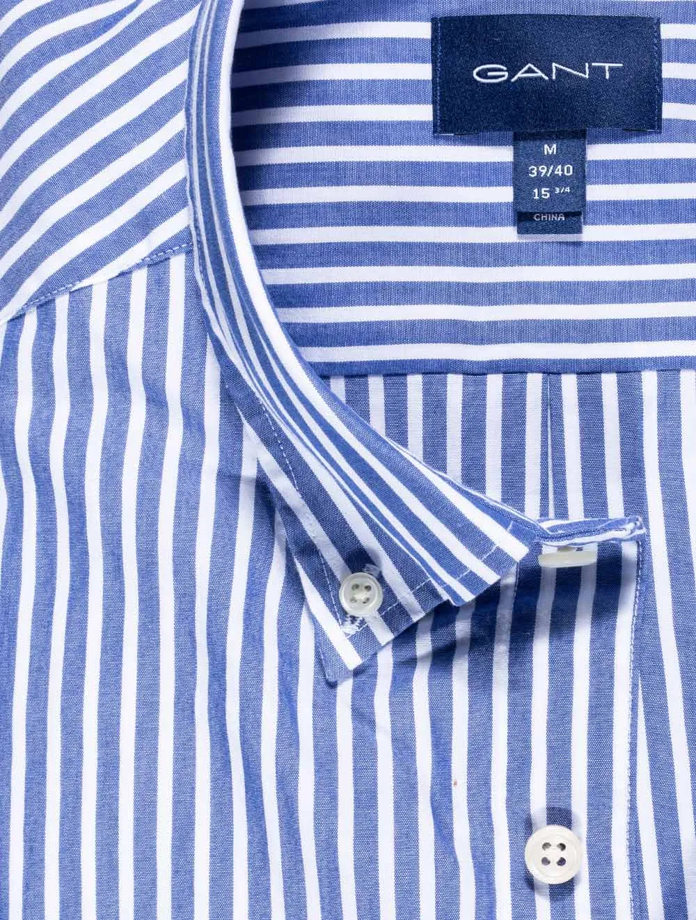 Regular Fit Stripe Broadcloth Shirt College Blue