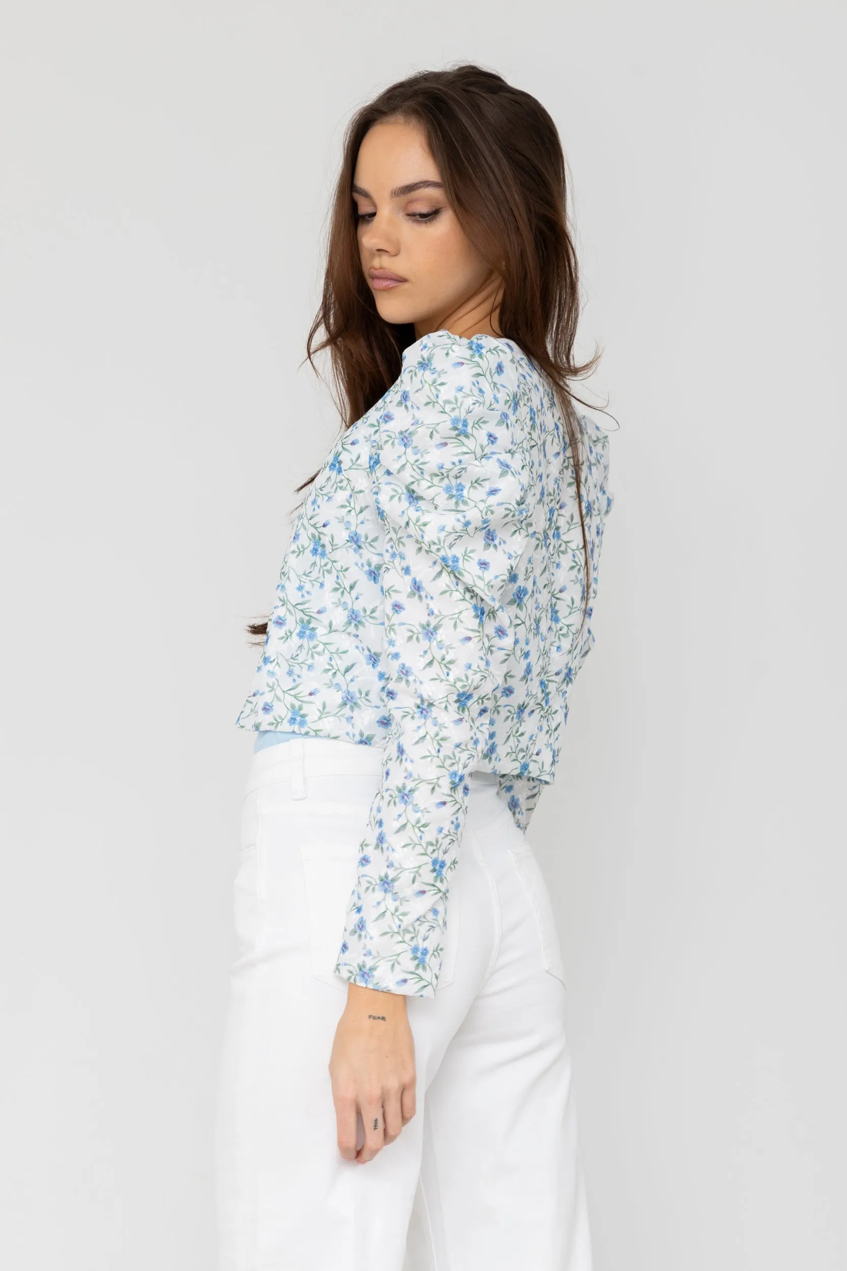 SALE - Parker Cropped Floral Jacket