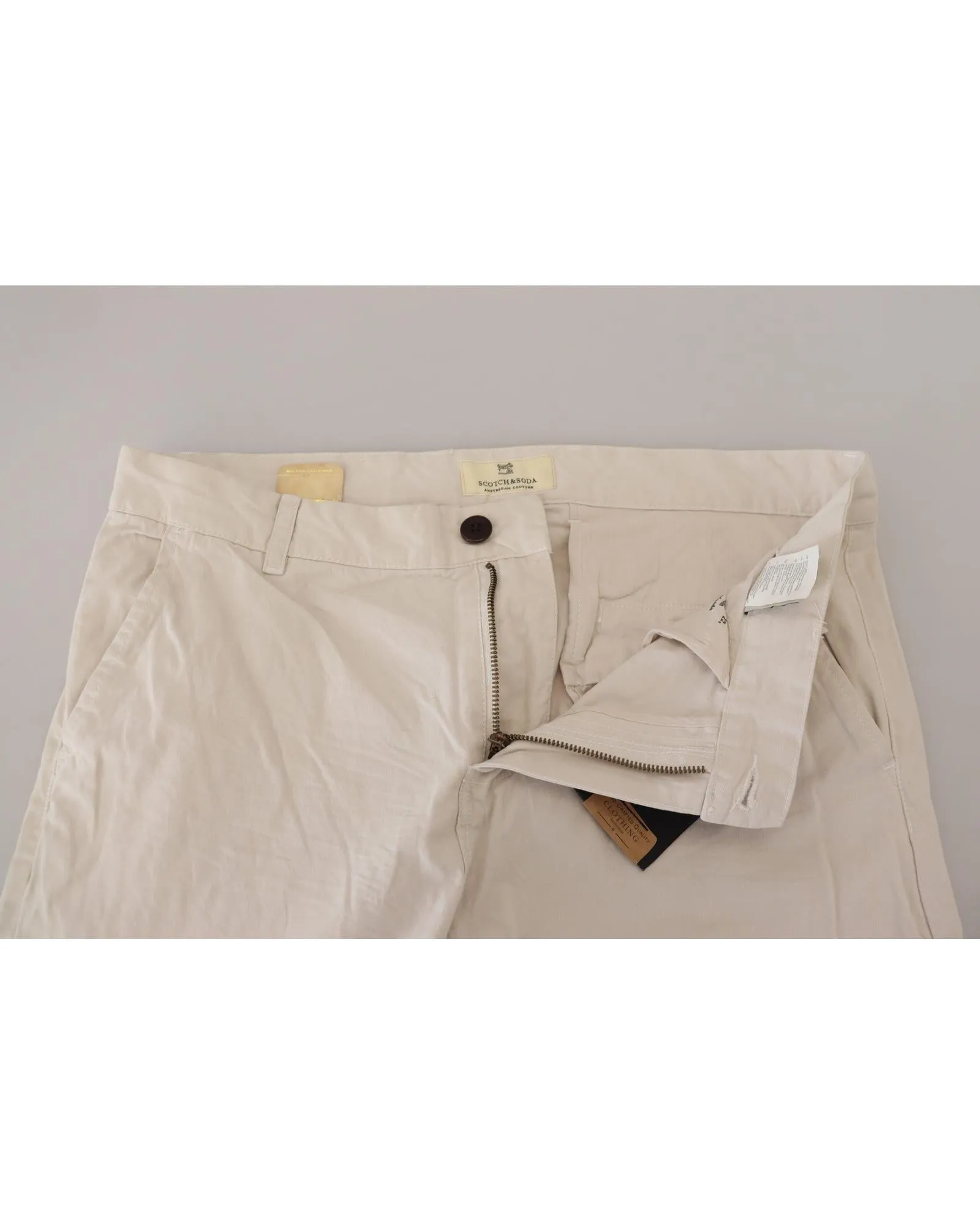 Scotch & Soda Amster Regular Fit Chino Pants - White