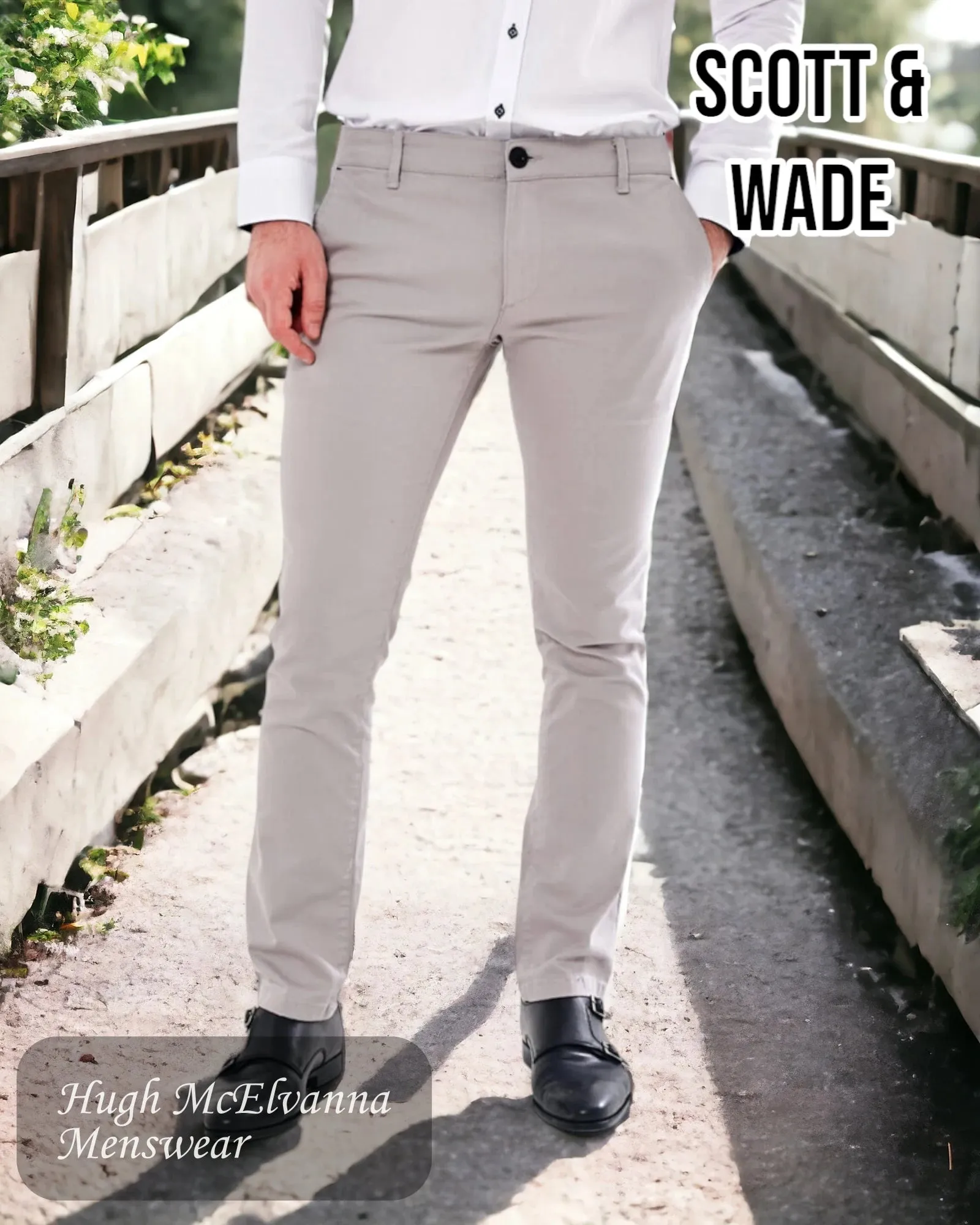 Scott & Wade SPRINT Grey Chino