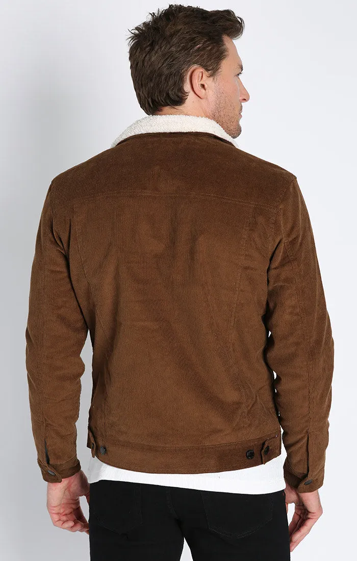 Sherpa Lined Corduroy Trucker Jacket