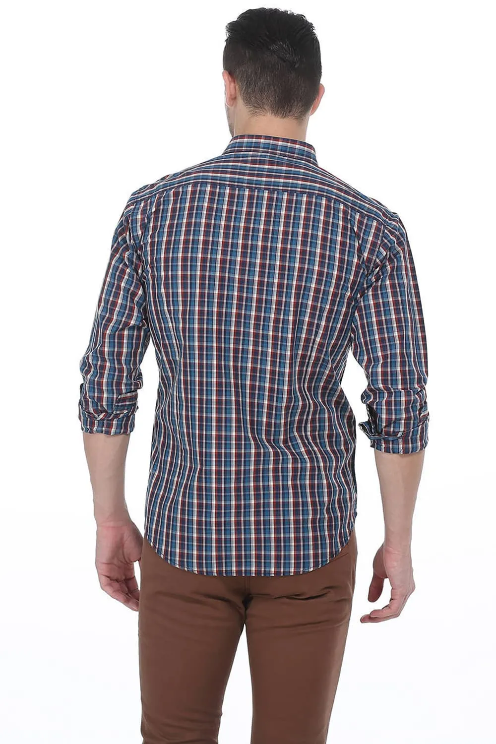 Slim Fit Checks Shirt