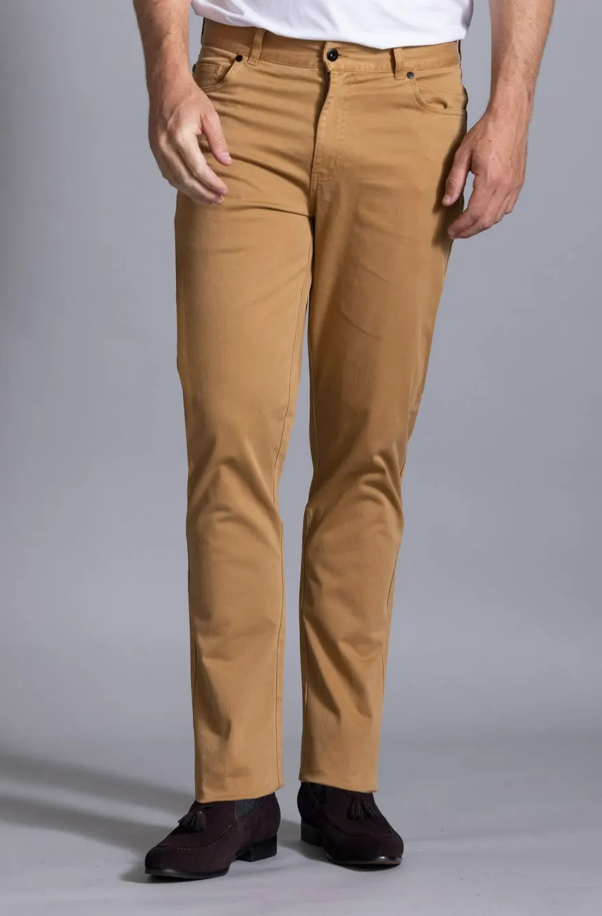 Terry Garment Dyed Chino: Latte