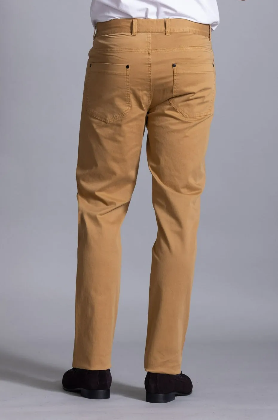 Terry Garment Dyed Chino: Latte