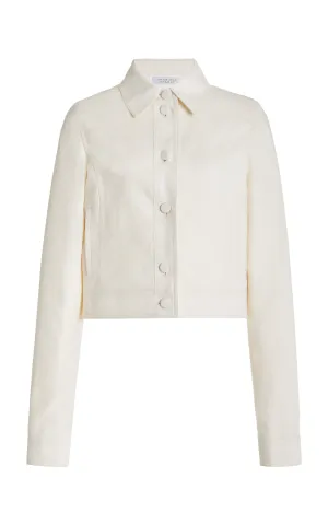 Thereza Jacket in Ivory Linen Virgin Wool